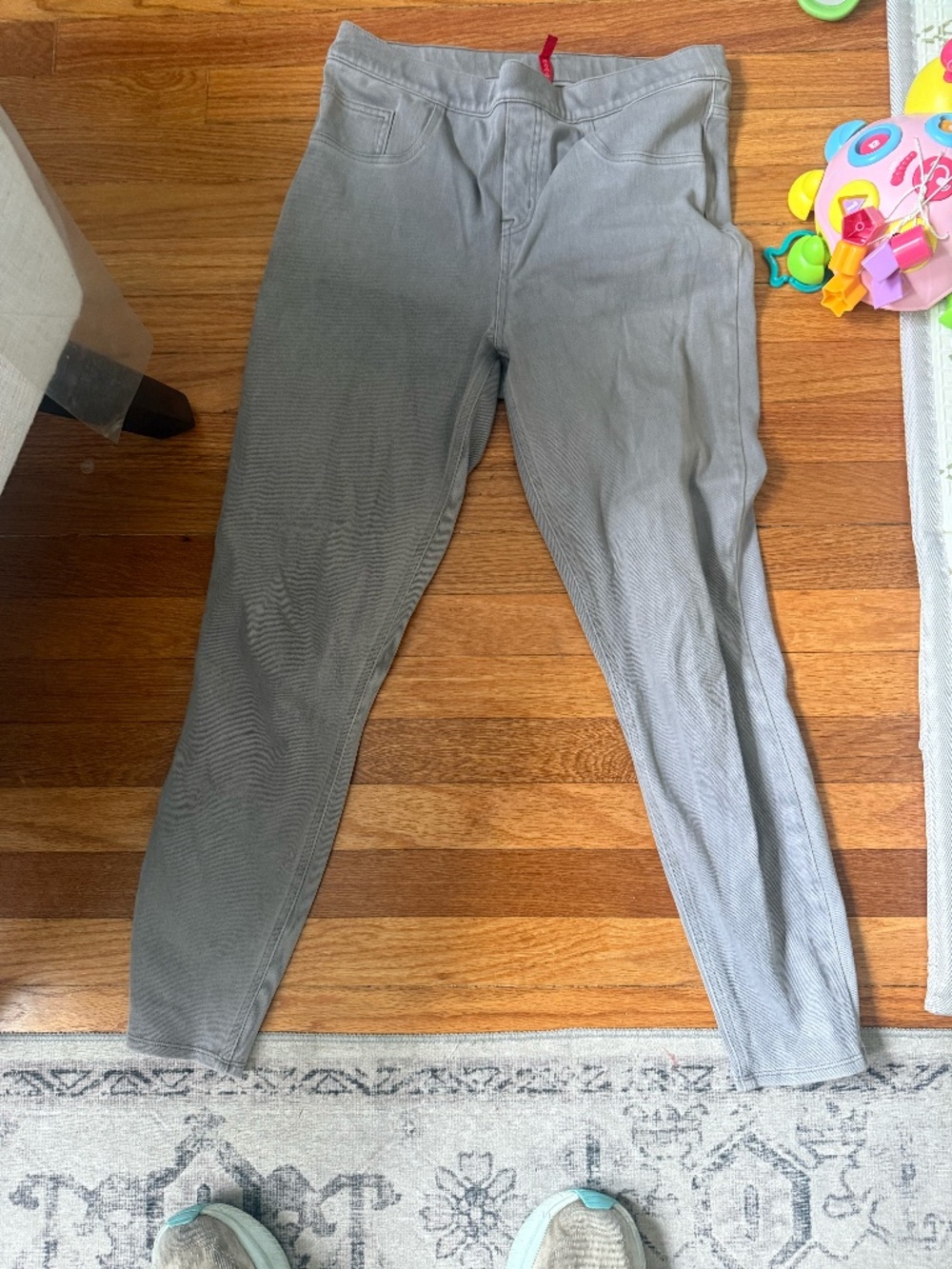 Spanx Gray Jean-Ish Leggings Size Large
